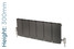 AP-MALC3H8S-TH - Apollo Malpensa Curved Aluminium Designer Anthracite Single Horizontal Radiator H300mm X W1196mm AP-MALC3H8S-TH - Apollo Malpensa Curved Aluminium Designer Anthracite Single Horizontal Radiator H300mm X W1196mm